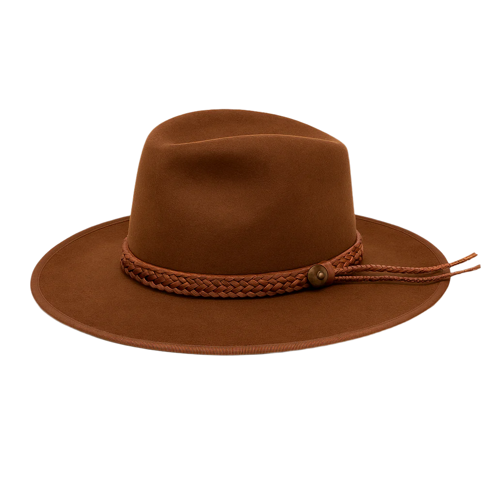 The Sierra Rust – Warm Brown Wool Fedora