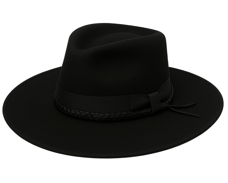 Joseph E Lawlis Custom Black Beaver Hat