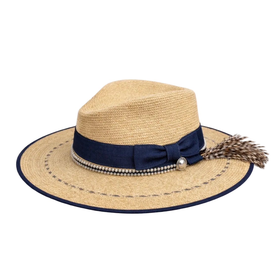 Johns 84th Bday: Handmade South American Palm Straw Fedora