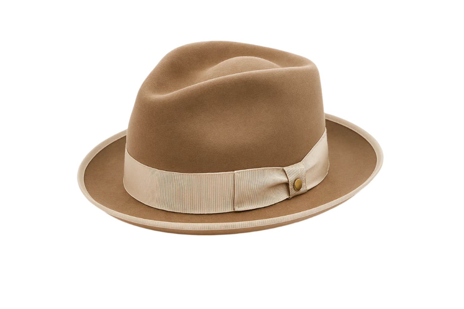 Not That Stingy – Classic Taupe Stingy Brim Fedora