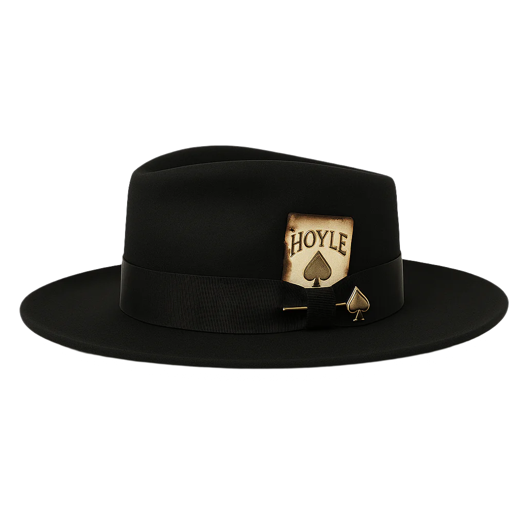The Joker’s Game – Black Wool or 100X Fur Felt Fedora