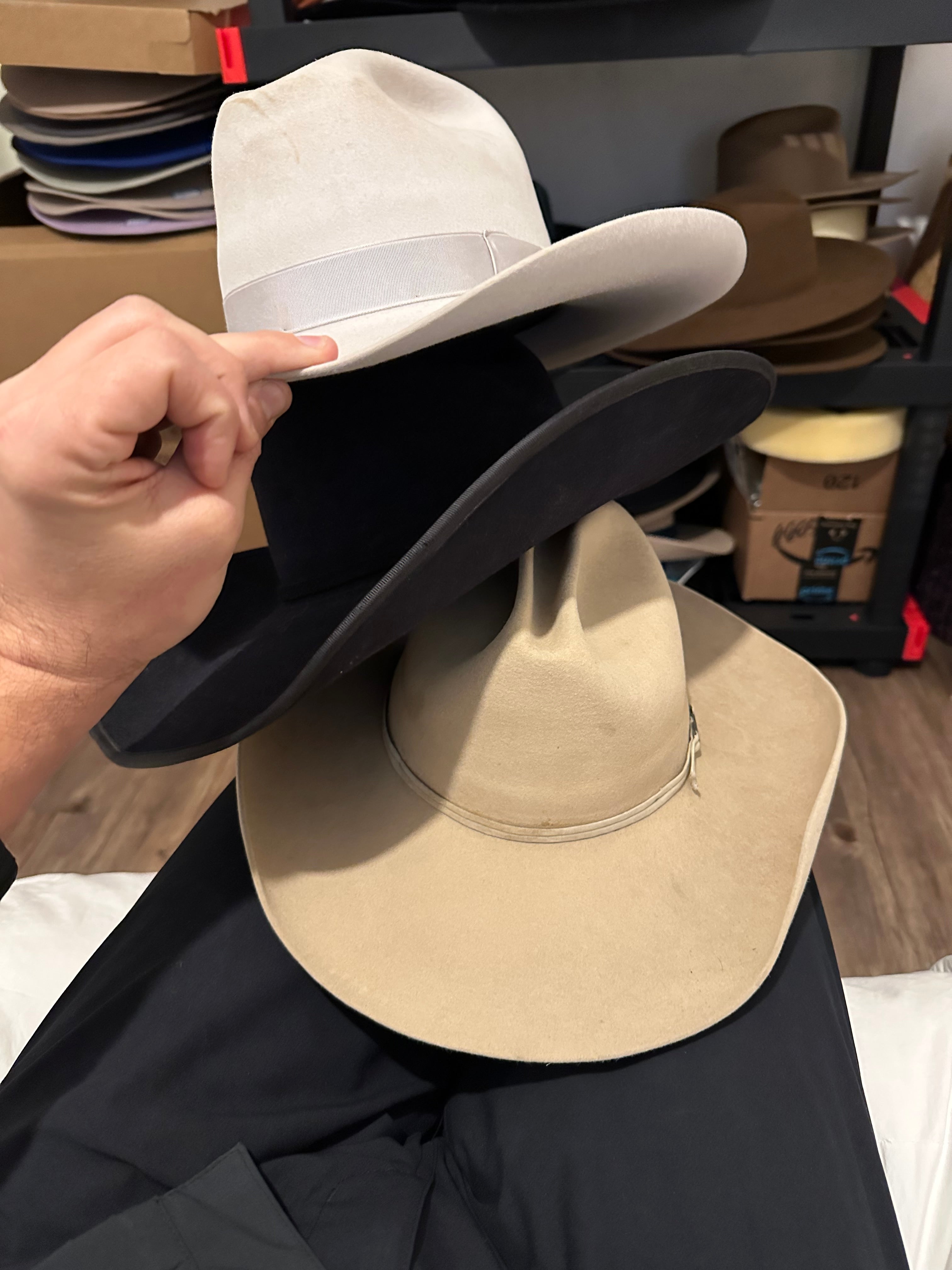 Adam : Paps x 3 Fur felt hat restoration & renew