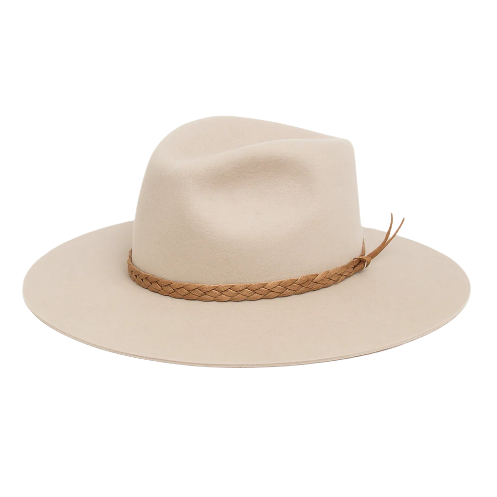 Seagal Whisper Light Bone Wool Fedora