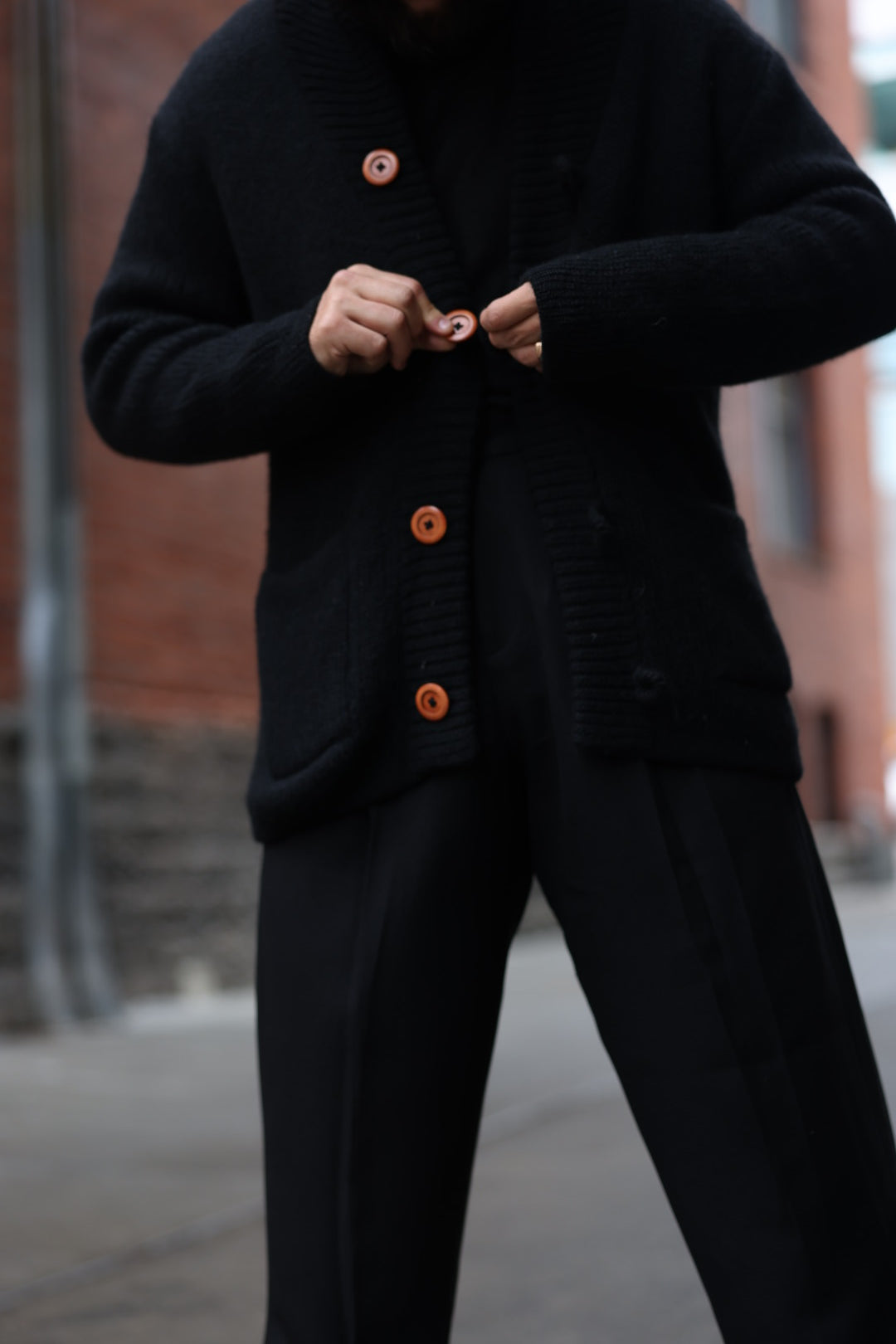 The Rider - Alpaca Knit Cardigan :: Black