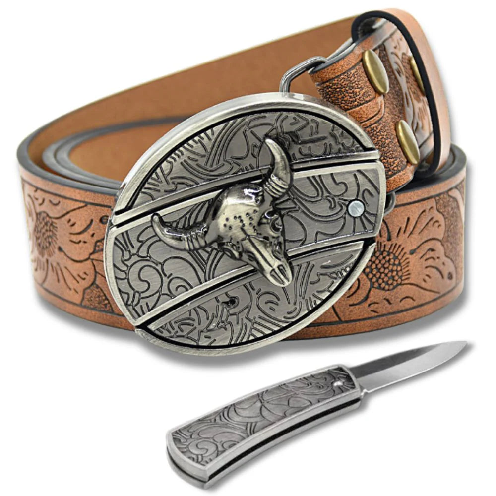 Knife Belt Buckle Set